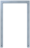 Fietsnietje staal vierkant - antracietgrijs - 750x1200mm