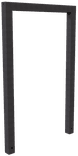 Fietsnietje staal vierkant - antracietgrijs - 750x1200mm