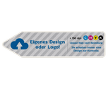 Pfeilwegweiser mit eigenem Design - reflektierend
