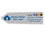 Pfeilwegweiser mit eigenem Design - reflektierend