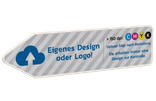Pfeilwegweiser mit eigenem Design - reflektierend
