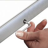 Posterhouder A4 tot A1 formaat - waterproof met inbusslot