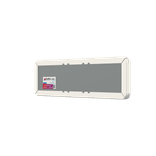 Huisnummer verwijsbord 08 karakters 500x150 mm met pijl NEN 1772 - reflecterend