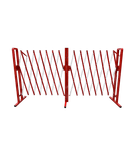 Scherensperre Stahl 4 Meter rot/weiß – klappbar