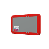 Verkeersbord betreden op eigen risico rood/wit - reflecterend