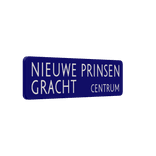 Straatnaambord aluminium DOR 700x200mm 2R - type Amsterdam