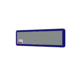 Straatnaambord aluminium DOR 800x200mm 2R - type Amsterdam