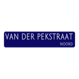 Straatnaambord aluminium DOR 900x200mm - type Amsterdam