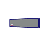 Straatnaambord aluminium DOR 900x200mm - type Amsterdam