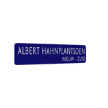 Straatnaambord aluminium DOR 1000x200mm - type Amsterdam