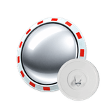 Verkeersspiegel TS-BSC rond wit/rood - incl. beugel Ø60-76mm
