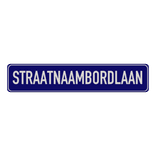 Straatnaambord aluminium DOR 1000x200mm - type Binnenstad