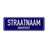 Straatnaambord aluminium DOR 600x200mm met ondertekst - type Binnenstad