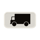 Panonceau M4g – Véhicules affectés au transport de marchandises