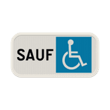 Panonceau M6h – Stationnement réservé aux personnes handicapées