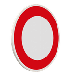 Panneau B0 – Circulation interdite à tout véhicule dans les deux sens