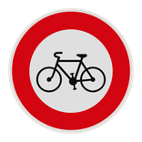 Panneau B9b – Accès interdit aux cycles