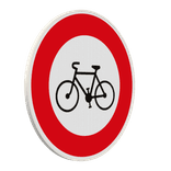 Panneau B9b – Accès interdit aux cycles