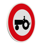 Panneau B9d – Accès interdit aux véhicules agricoles à moteur