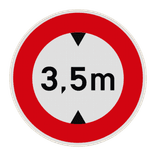 Panneau B12 – Limitation de hauteur
