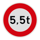 Panneau B13 – Limitation de poids total