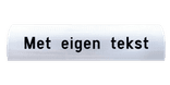 Varkensrug bord met eigen tekst - 600mm breed - reflecterend