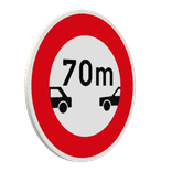 Panneau B17 – Intervalle minimal obligatoire entre véhicules