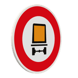 Panneau B18c – Accès interdit aux véhicules transportant des marchandises dangereuses