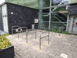 Fietsnietje RVS 900x1300mm met tussenbuis - met grondankers