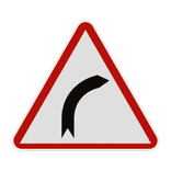 Panneau A1a – Virage dangereux à droite