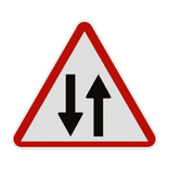 Panneau A18 – Circulation dans les deux sens