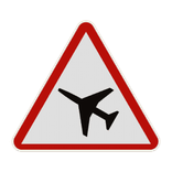 Panneau A23 – Traversée d’une aire de danger aérien