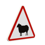Panneau A15a2 – Passage d’animaux domestiques