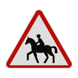 Panneau A15c – Passage de cavaliers