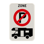 Panneau interdiction de stationnement pour camping-cars