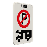Panneau interdiction de stationnement pour camping-cars