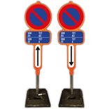 Parkeerverbod-Set E1 - PEHD - All inclusive - NL/FR
