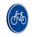Verkeersbord verplicht fietspad RVV G11 - reflecterend