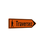 Panneau de signalisation - F41 - Texte + pictogramme - Droite