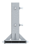 Schaftrohr-Adapter für Betonsockel, klappbar – 40x40 und 60x60 mm