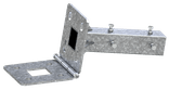 Schaftrohr-Adapter für Betonsockel, klappbar mit Rohrdurchführung – 40x40 und 60x60 mm