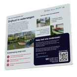 Plattegrond- informatiebord rechthoek 4:3 reflecterend + eigen opdruk