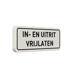 Bord in- en uitrit vrijlaten - reflecterend