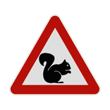 Panneau G2000 - Attention écureuil
