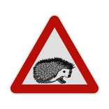 Panneau G2000 - Attention hérissons