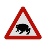 Panneau G2000 - Attention aux grenouilles