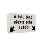 Verkeersbord uitsluitend elektrische auto's + OB504