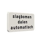 Verkeersbord RVV OBD12 - Slagbomen dalen automatisch