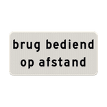 Verkeersbord RVV OBD10 - Brug bediend op afstand