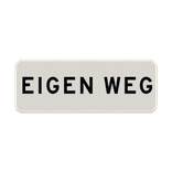 Verkeersbord RVV OBD02 - Eigen weg